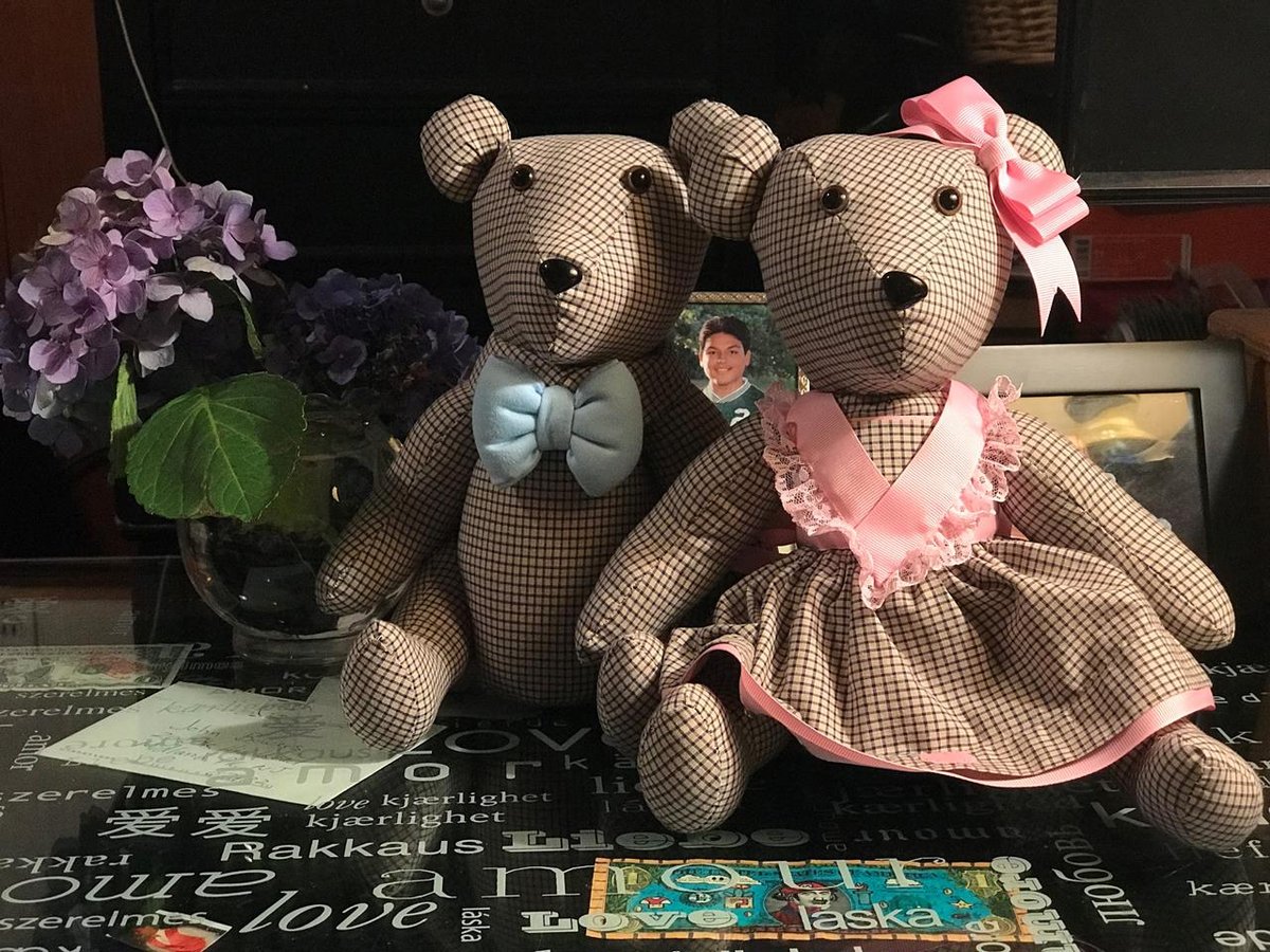 Memory bear made from [description]