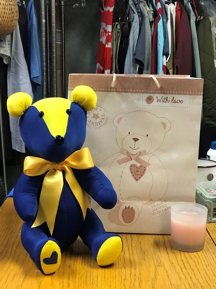 Memory bear made from [description]