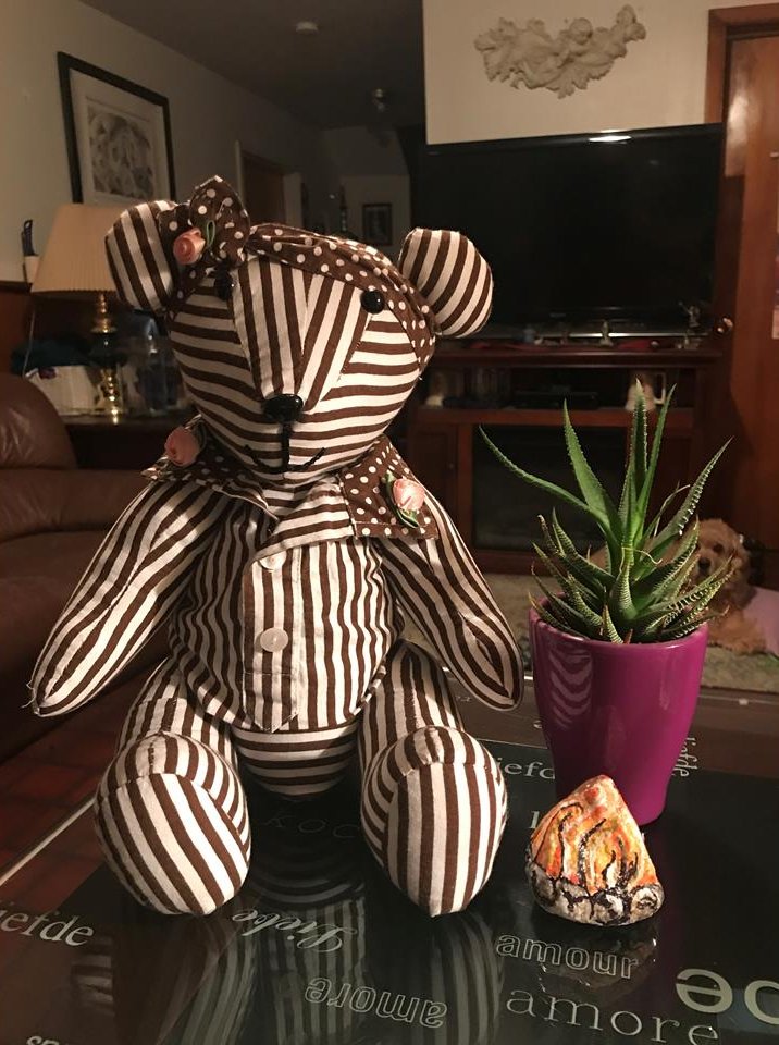 Memory bear made from [description]