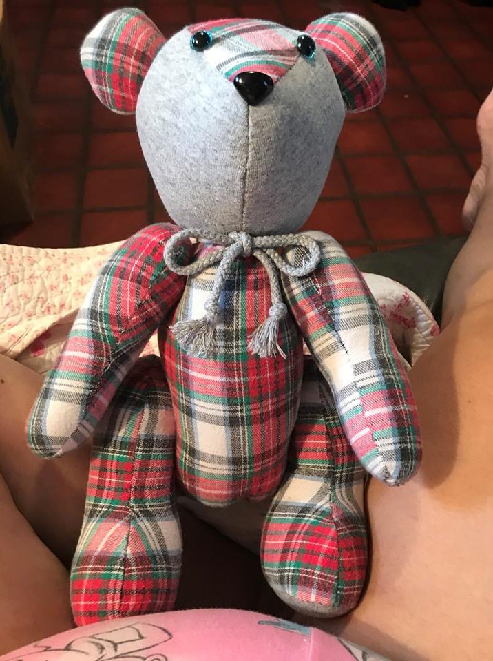 Memory bear made from [description]