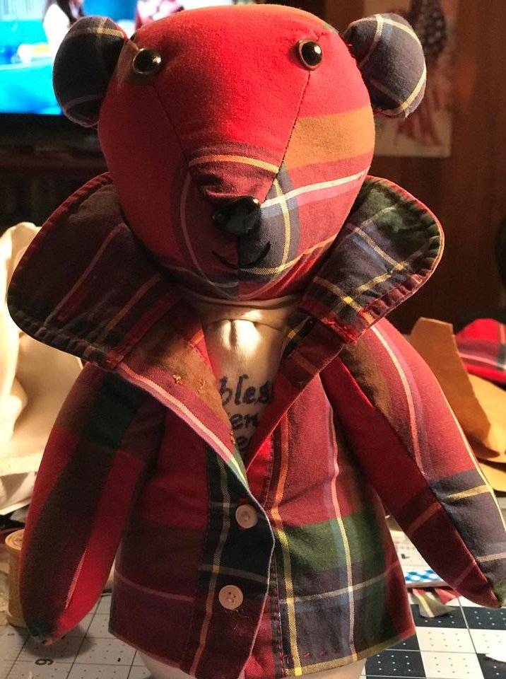 Memory bear made from [description]